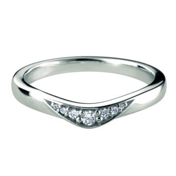Selene Platinum Ring