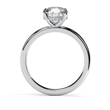Charlotte Hidden Halo 18ct White Gold Engagement Ring Round