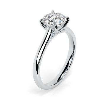 Kiera 18ct White Gold Engagement Ring Round