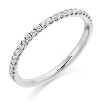 Top view of Blossom Platinum 0.25ct Ring