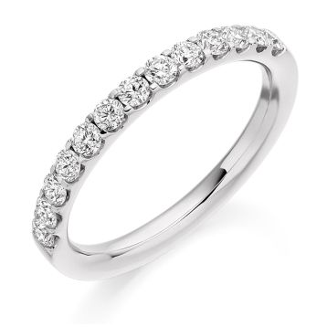 Top view of Blossom Platinum 0.50ct Ring