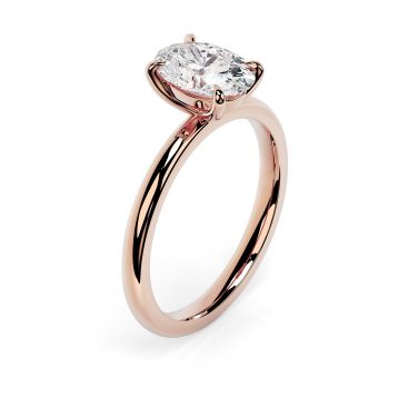 Charlotte 18ct Rose Gold Engagement Ring Oval