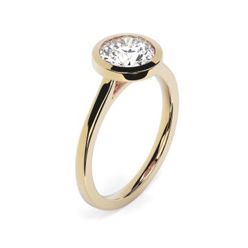 Alyssa 18ct Yellow Gold Engagement Ring Round