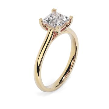 Kiera 18ct Yellow Gold Engagement Ring Princess