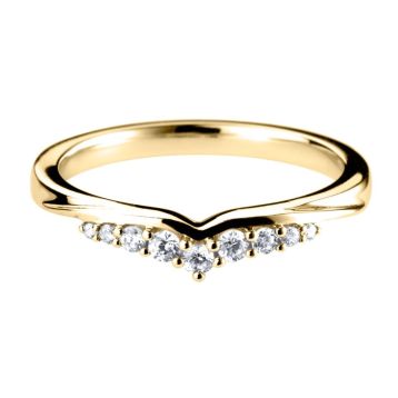 Top view of Electra 18ct Yellow Gold Ring