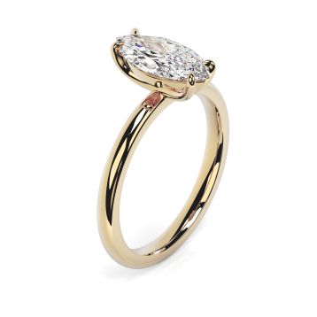 Charlotte 18ct Yellow Gold Engagement Ring Marquise