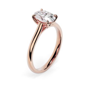 Kiera 18ct Rose Gold Engagement Ring Oval