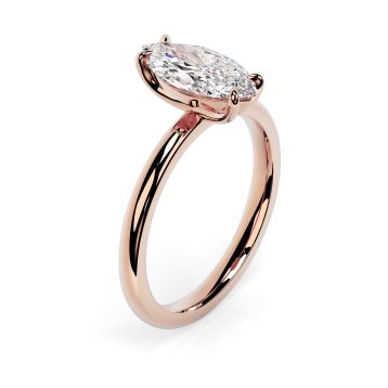 Charlotte 18ct Rose Gold Engagement Ring Marquise