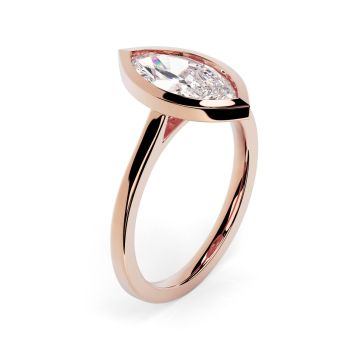 Alyssa 18ct Rose Gold Engagement Ring Marquise