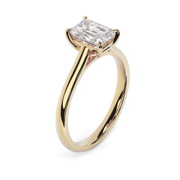 Kiera 18ct Yellow Gold Engagement Ring Emerald