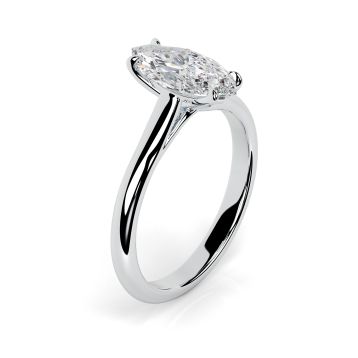 Florence Platinum Engagement Ring Marquise
