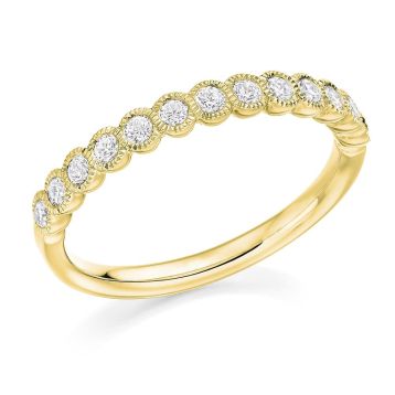 Top view of Daisy 18ct Yellow Gold 0.33ct Ring