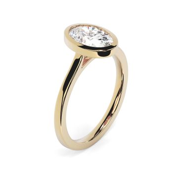 Alyssa 18ct Yellow Gold Engagement Ring Oval