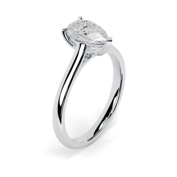 Kiera Platinum Engagement Ring Pear