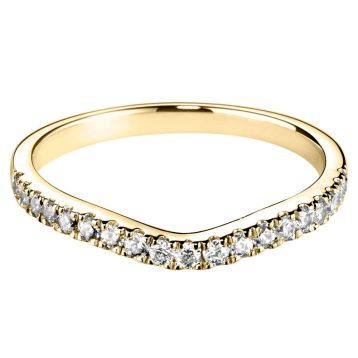 Top view of Marcella 18ct Yellow Gold Ring