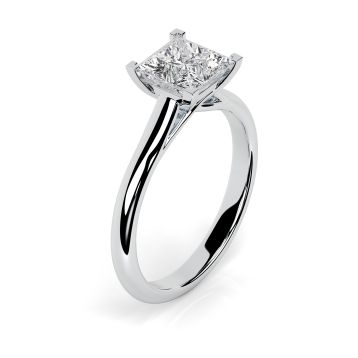 Florence Platinum Engagement Ring Princess