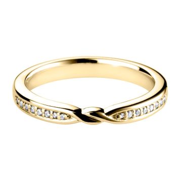 Top view of Lucina 18ct Yellow Gold Ring