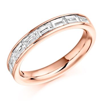 Side view of Jacinta 18ct Rose Gold 1.00ct Ring