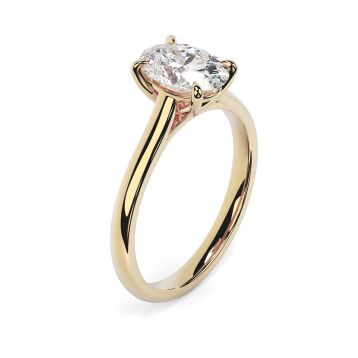 Kiera 18ct Yellow Gold Engagement Ring Oval