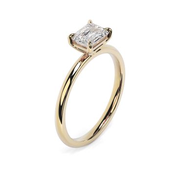 Eleanor 18ct Yellow Gold Engagement Ring Emerald