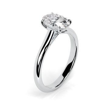 Florence Platinum Engagement Ring Oval