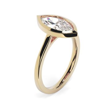 Alyssa 18ct Yellow Gold Engagement Ring Marquise
