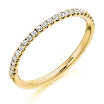 Side view of Blossom 18ct Yellow Gold 0.25ct Ring