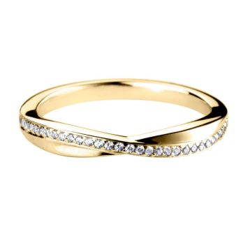 Top view of Athena 18ct Yellow Gold Ring