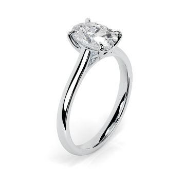 Kiera Platinum Engagement Ring Oval