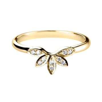 Top view of Anthea 18ct Yellow Gold Ring