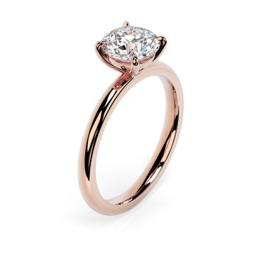 Charlotte 18ct Rose Gold Engagement Ring Round
