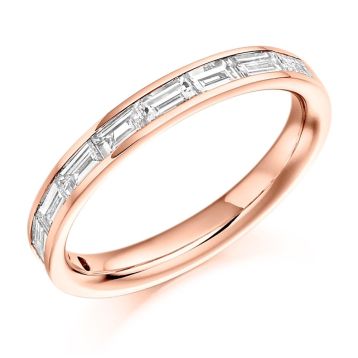 Side view of Jacinta 18ct Rose Gold 0.75ct Ring