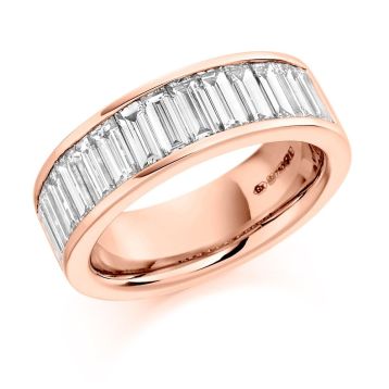 Side view of Jasmine 18ct Rose Gold 2.00ct Ring