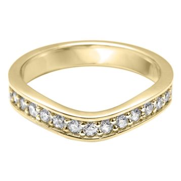Side view of Celeste 18ct Yellow Gold Ring