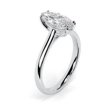 Kiera Platinum Engagement Ring Marquise