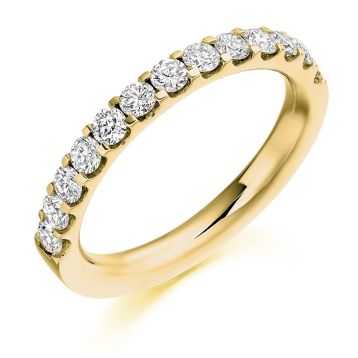 Side view of Blossom 18ct Yellow Gold 0.75ct Ring