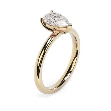 Charlotte 18ct Yellow Gold Engagement Ring Pear