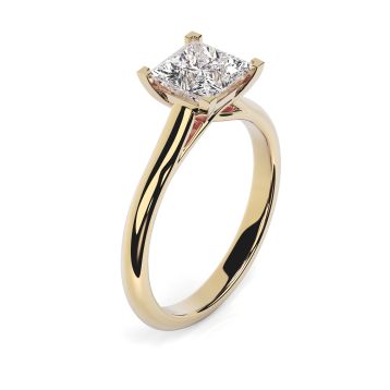 Florence 18ct Yellow Gold Engagement Ring Princess