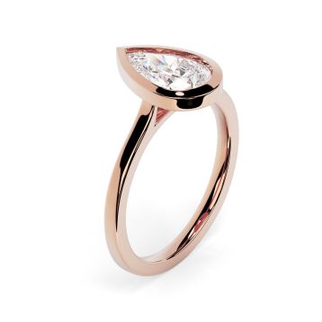 Alyssa 18ct Rose Gold Engagement Ring Pear