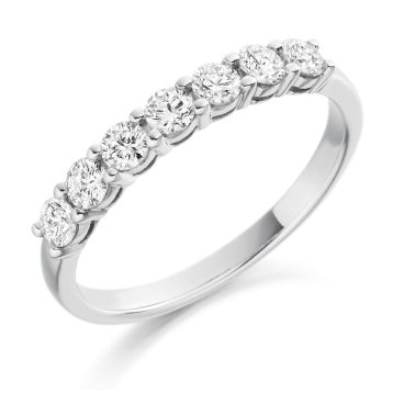 Side view of Coral Platinum 0.50ct Ring