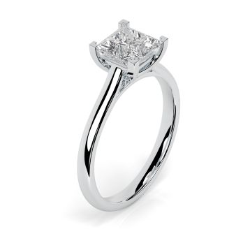 Kiera 18ct White Gold Engagement Ring Princess