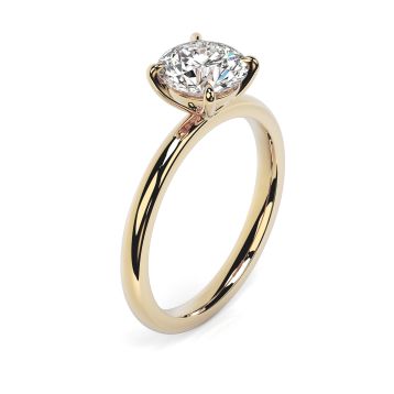 Charlotte 18ct Yellow Gold Engagement Ring Round