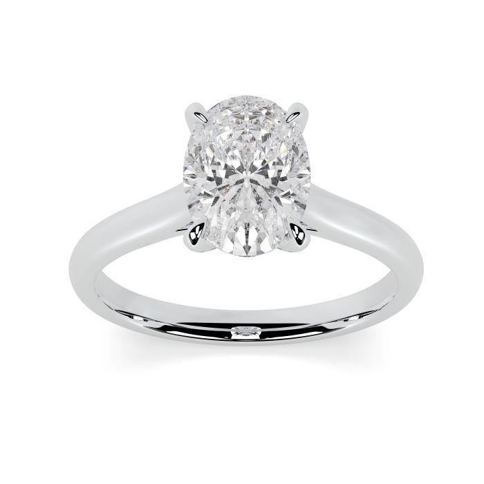 Kiera 18ct White Gold Engagement Ring Oval