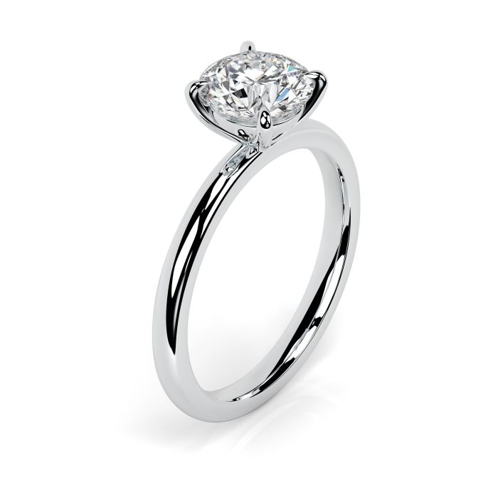 Charlotte Platinum Engagement Ring Round