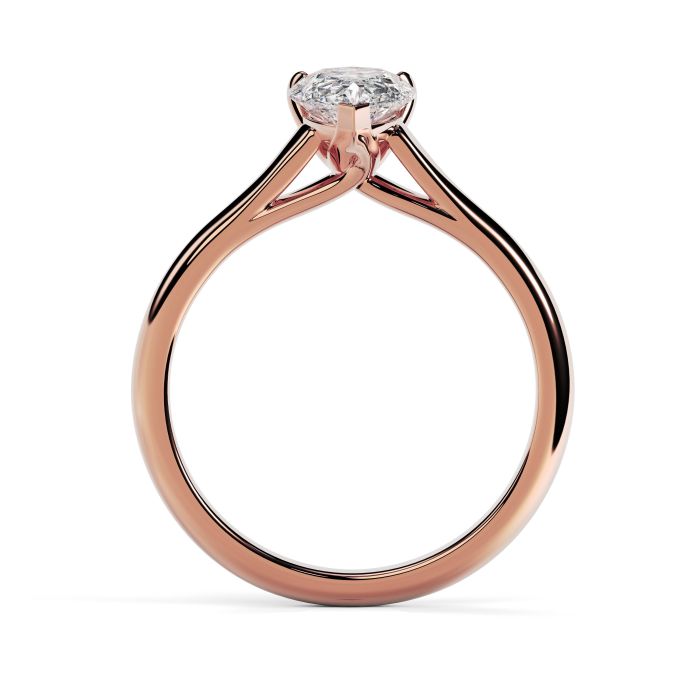 Florence 18ct Rose Gold Engagement Ring Pear