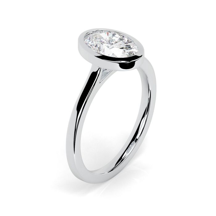 Alyssa Platinum Engagement Ring Oval