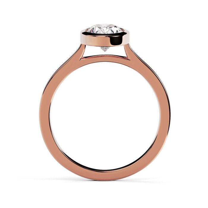Alyssa 18ct Rose Gold Engagement Ring Pear