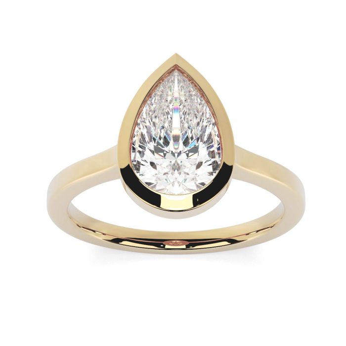 Alyssa 18ct Yellow Gold Engagement Ring Pear