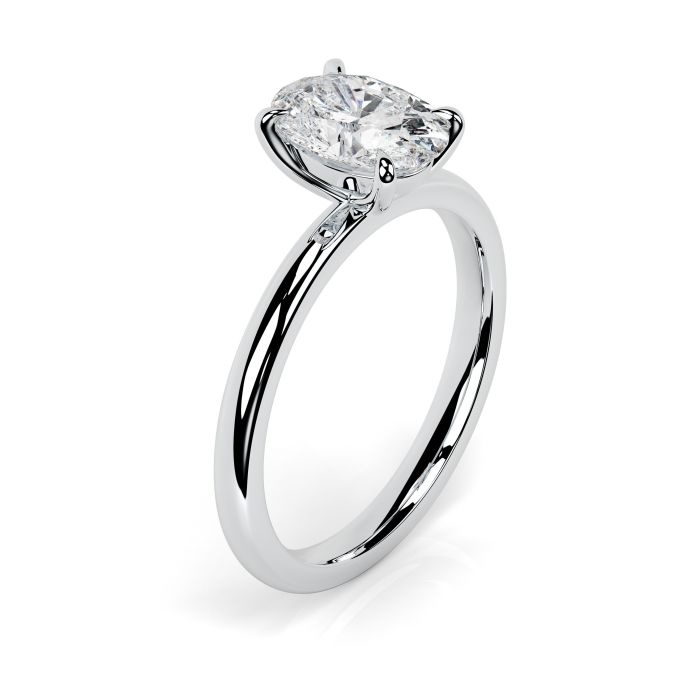 Charlotte Platinum Engagement Ring Oval