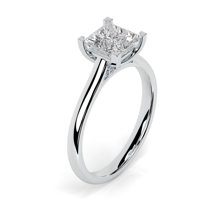 Kiera Platinum Engagement Ring Princess